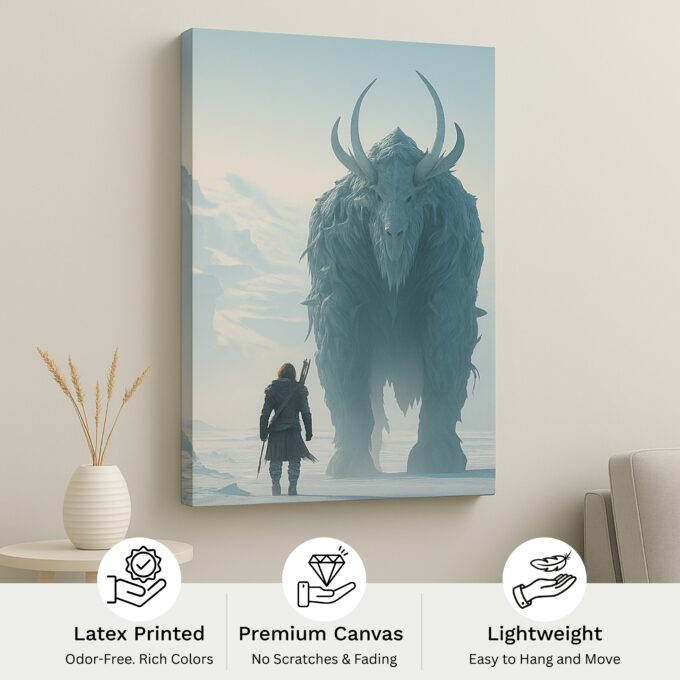 Frostborn Titan Canvas Wall Art - Image 4