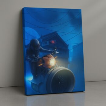 Midnight Drift Canvas Wall Art