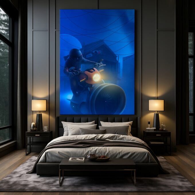 Midnight Drift Canvas Wall Art - Image 3