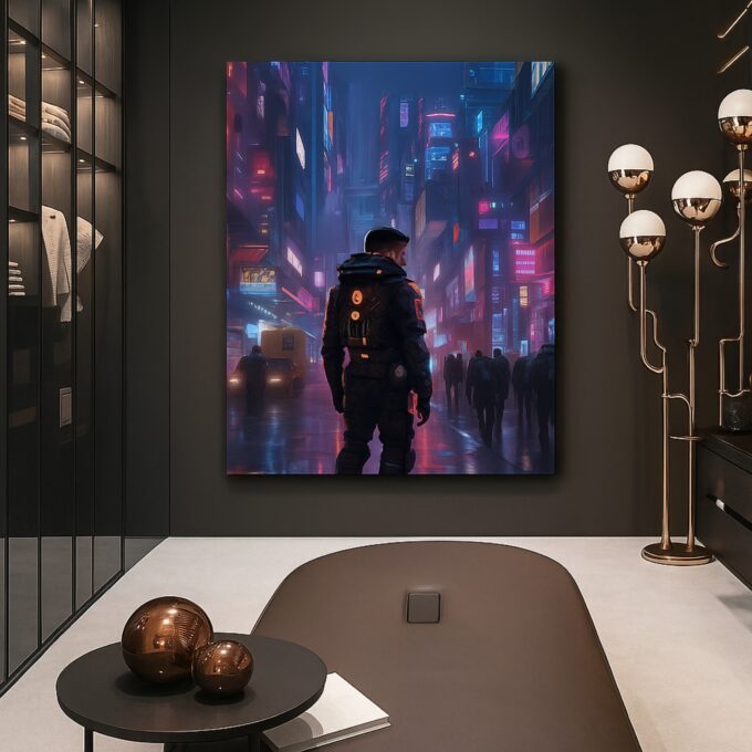 Skyline Sentinel Canvas Wall Art - Image 2