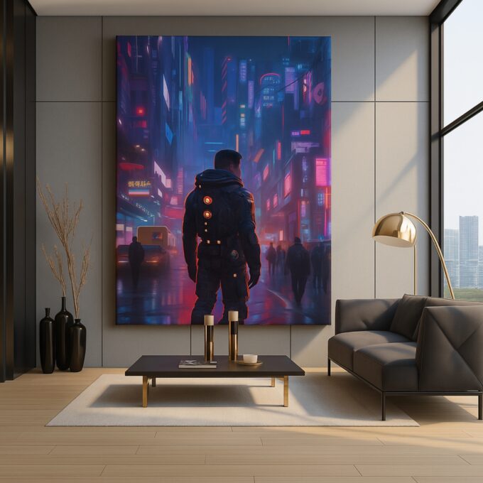 Skyline Sentinel Canvas Wall Art - Image 3