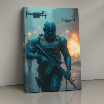 Warpath Descent Canvas Wall Art