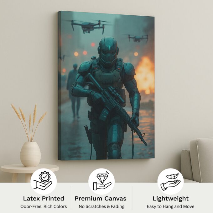 Warpath Descent Canvas Wall Art - Image 4