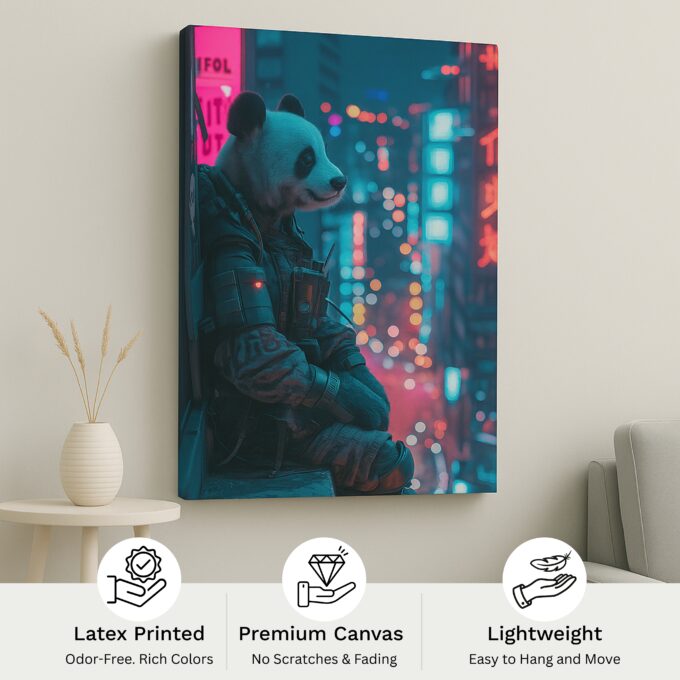 Panda Recon Canvas Wall Art - Image 4