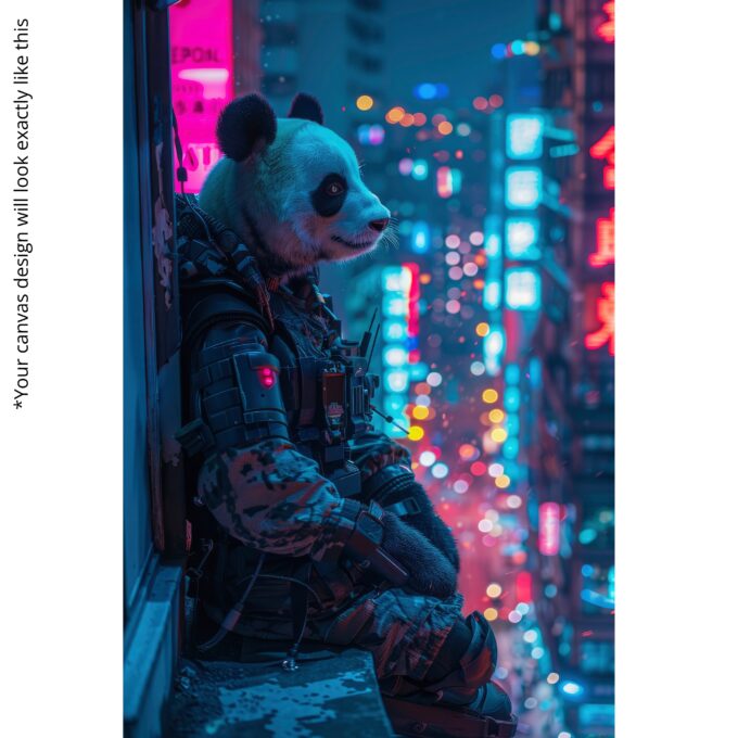 Panda Recon Canvas Wall Art - Image 5