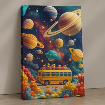 Cosmic Joyride Canvas Wall Art