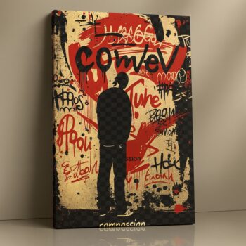 nfinite Spray street art graffiti canvas print by Artfy Canvas – bold décor, modern loft, urban interiors