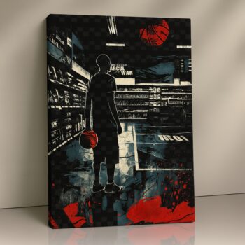 Court Dreams basketball canvas print – urban sports motivational décor