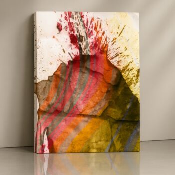 Fiery Abstract abstract flow canvas print – bold fiery wall art
