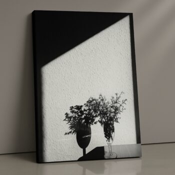 Shadow Bloom Canvas Wall Art