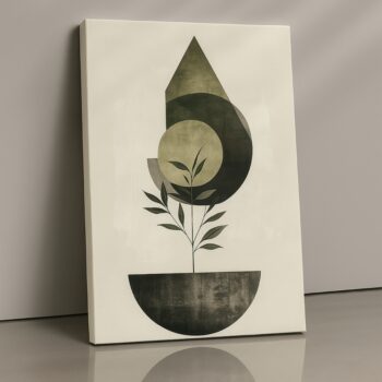 Rooted Shape Canvas Wall Art