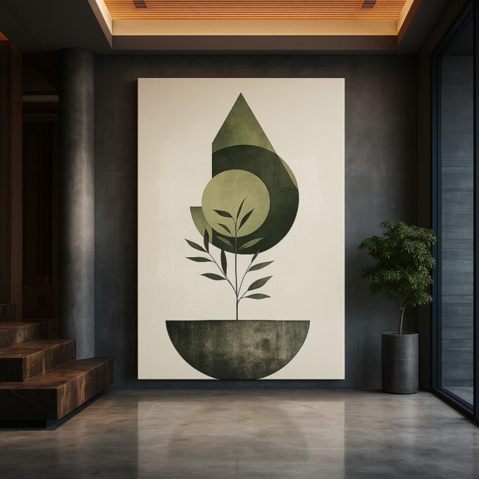 Rooted Shape Canvas Wall Art - Image 2