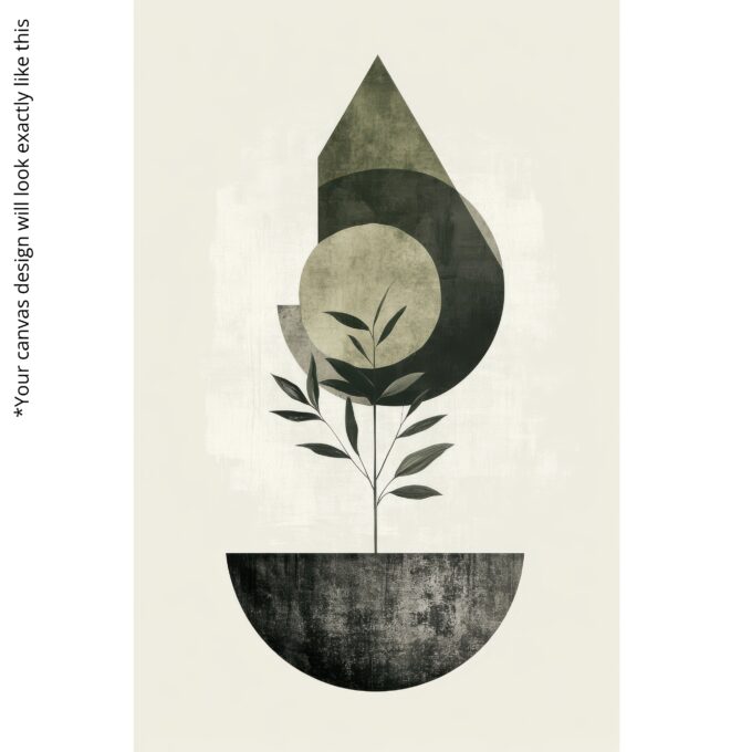 Rooted Shape Canvas Wall Art - Image 5