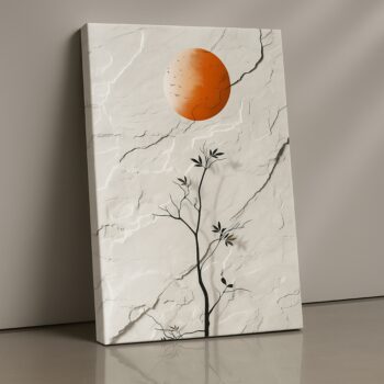 Crimson Rise Canvas Wall Art