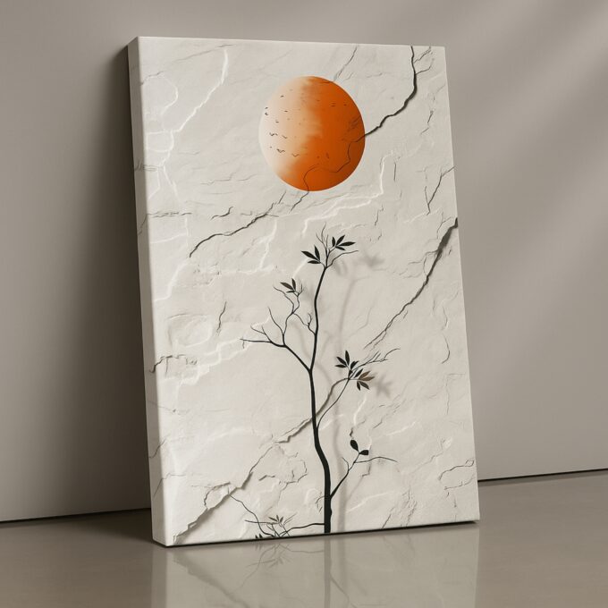 Crimson Rise Canvas Wall Art