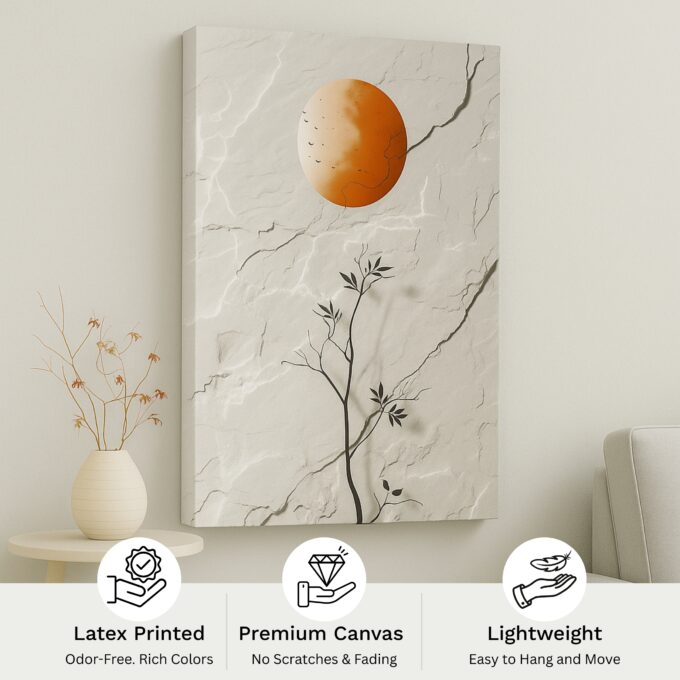 Crimson Rise Canvas Wall Art - Image 4