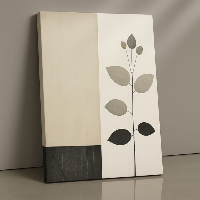 Pale Growth Canvas Wall Art