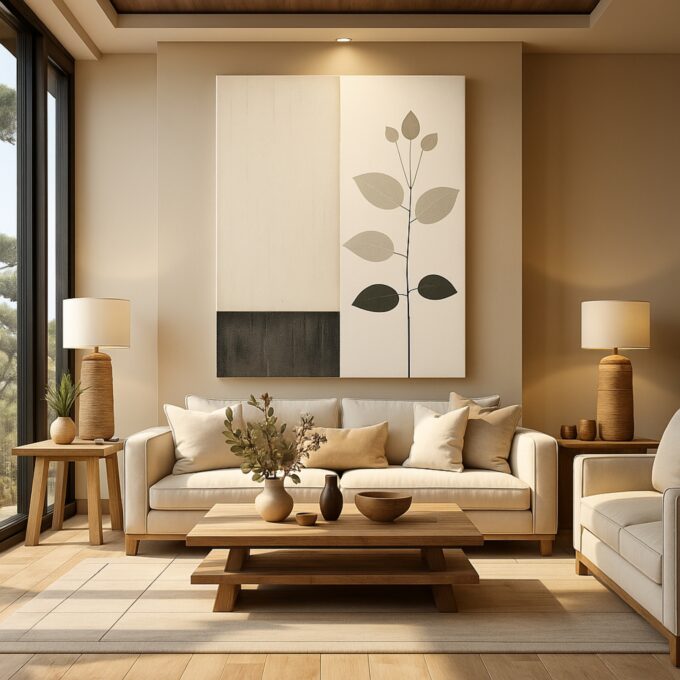 Pale Growth Canvas Wall Art - Image 3