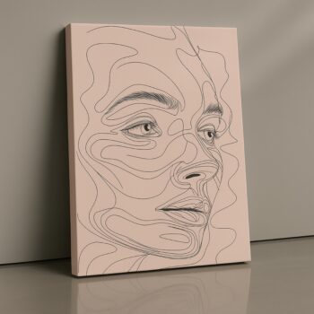 Contour Muse Canvas Wall Art