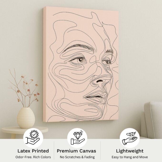 Contour Muse Canvas Wall Art - Image 4