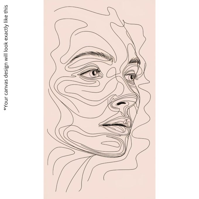 Contour Muse Canvas Wall Art - Image 5