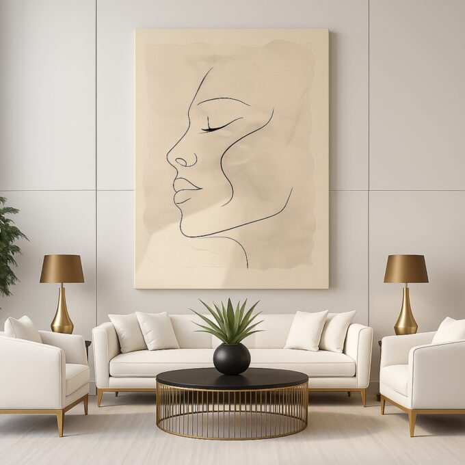 Serene Edge Canvas Wall Art - Image 2