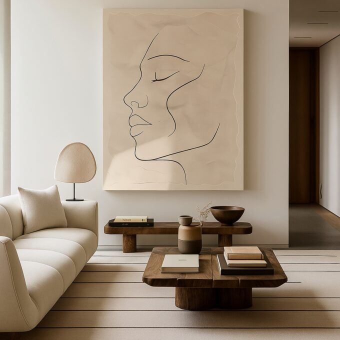 Serene Edge Canvas Wall Art - Image 3