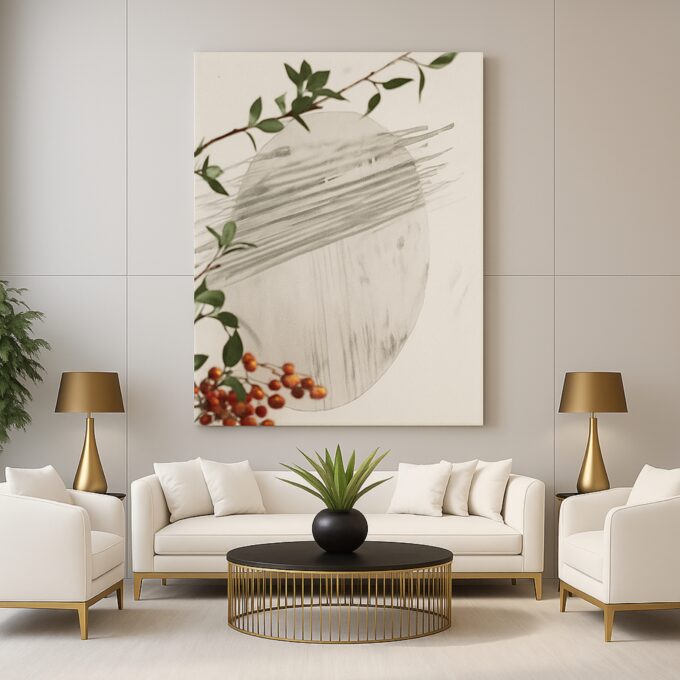 Natural Veil Canvas Wall Art - Image 2