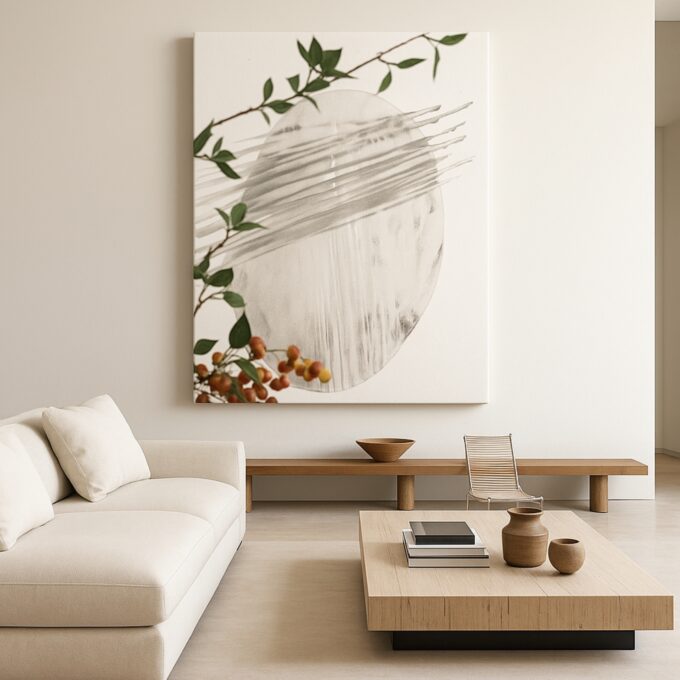 Natural Veil Canvas Wall Art - Image 3
