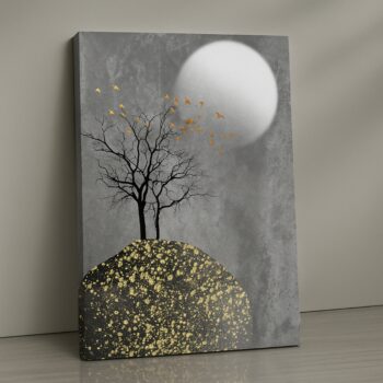 Gilded Dusk Canvas Wall Art