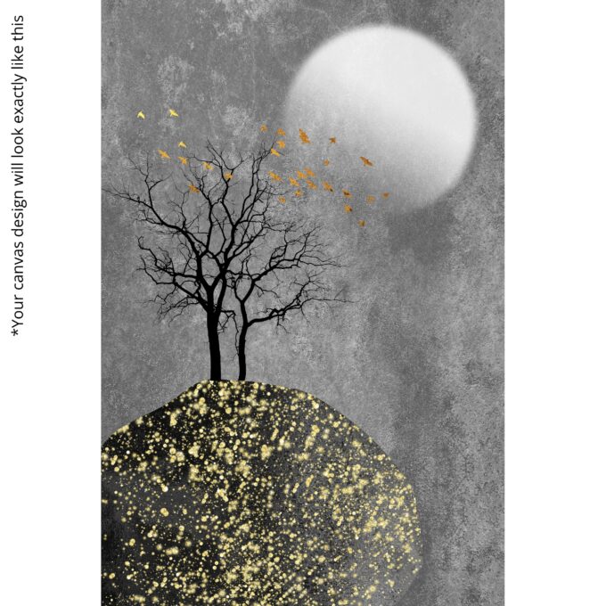 Gilded Dusk Canvas Wall Art - Image 5