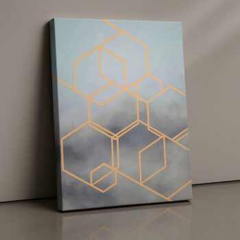 Cloud Geometry Canvas Wall Art