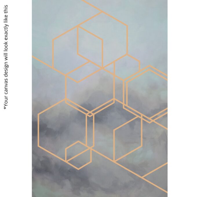 Cloud Geometry Canvas Wall Art - Image 5