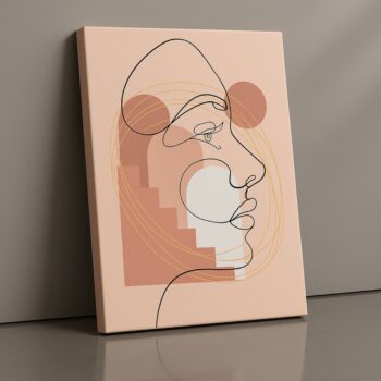 Linear Muse Canvas Wall Art