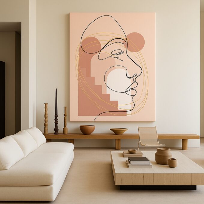 Linear Muse Canvas Wall Art - Image 3