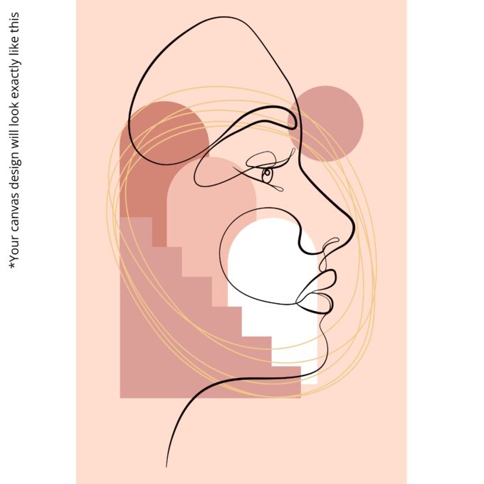 Linear Muse Canvas Wall Art - Image 5