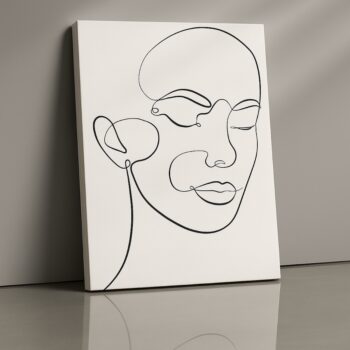 Quiet Line Canvas Wall Art