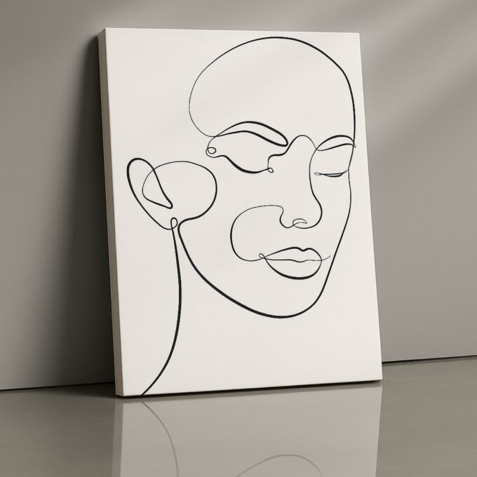 Quiet Line Canvas Wall Art