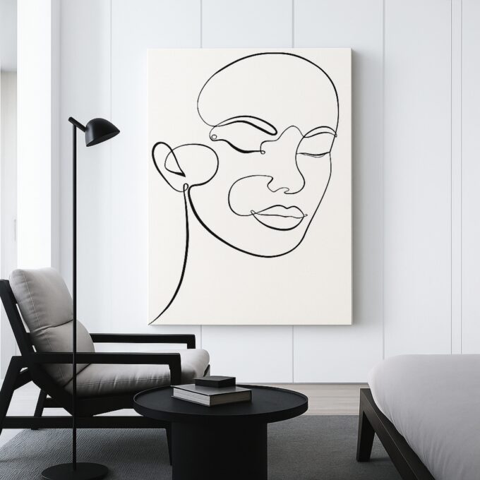 Quiet Line Canvas Wall Art - Image 2