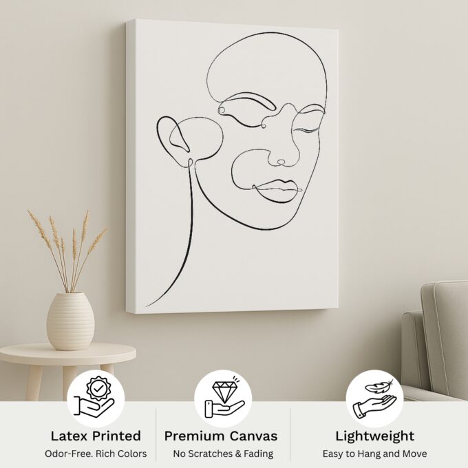 Quiet Line Canvas Wall Art - Image 4