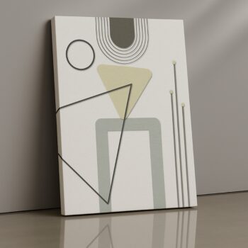 Geometric Poise Canvas Wall Art