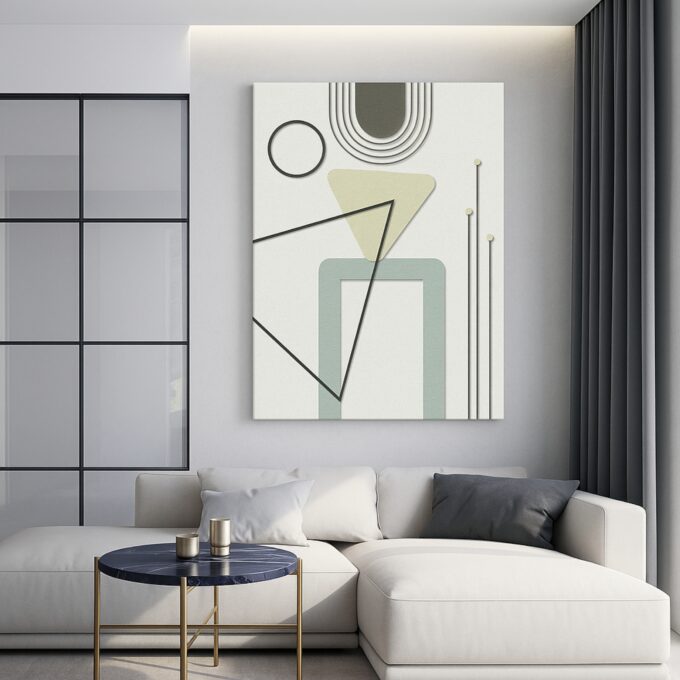 Geometric Poise Canvas Wall Art - Image 2