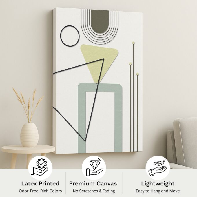 Geometric Poise Canvas Wall Art - Image 4