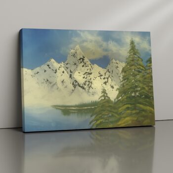 Alpine Dream alpine mountain landscape canvas print by Artfy Canvas – nature travel décor
