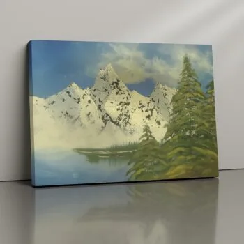 Alpine Dream alpine mountain landscape canvas print by Artfy Canvas – nature travel décor