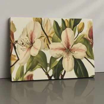 Blush Magnolia canvas print by Artfy Canvas – pastel floral painting for elegant modern spaces