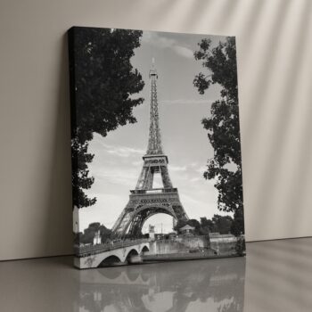 Parisian Grace Eiffel Tower cityscape canvas print by Artfy Canvas – travel canvas painting, wall paintings, artwork for wall décor