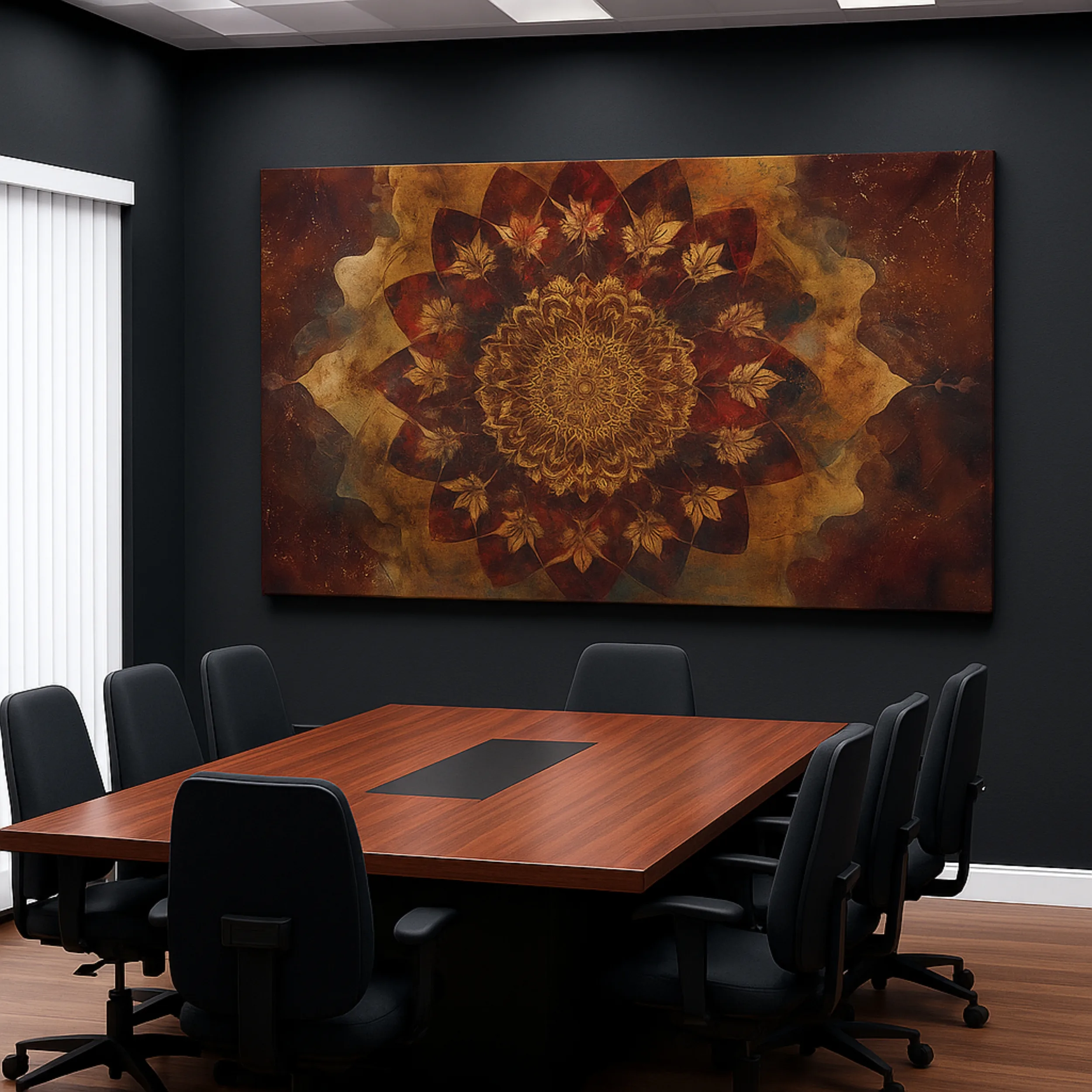 Canvas Print of Sacred Bloom – Spiritual Wall Art | Artfy - Image 2