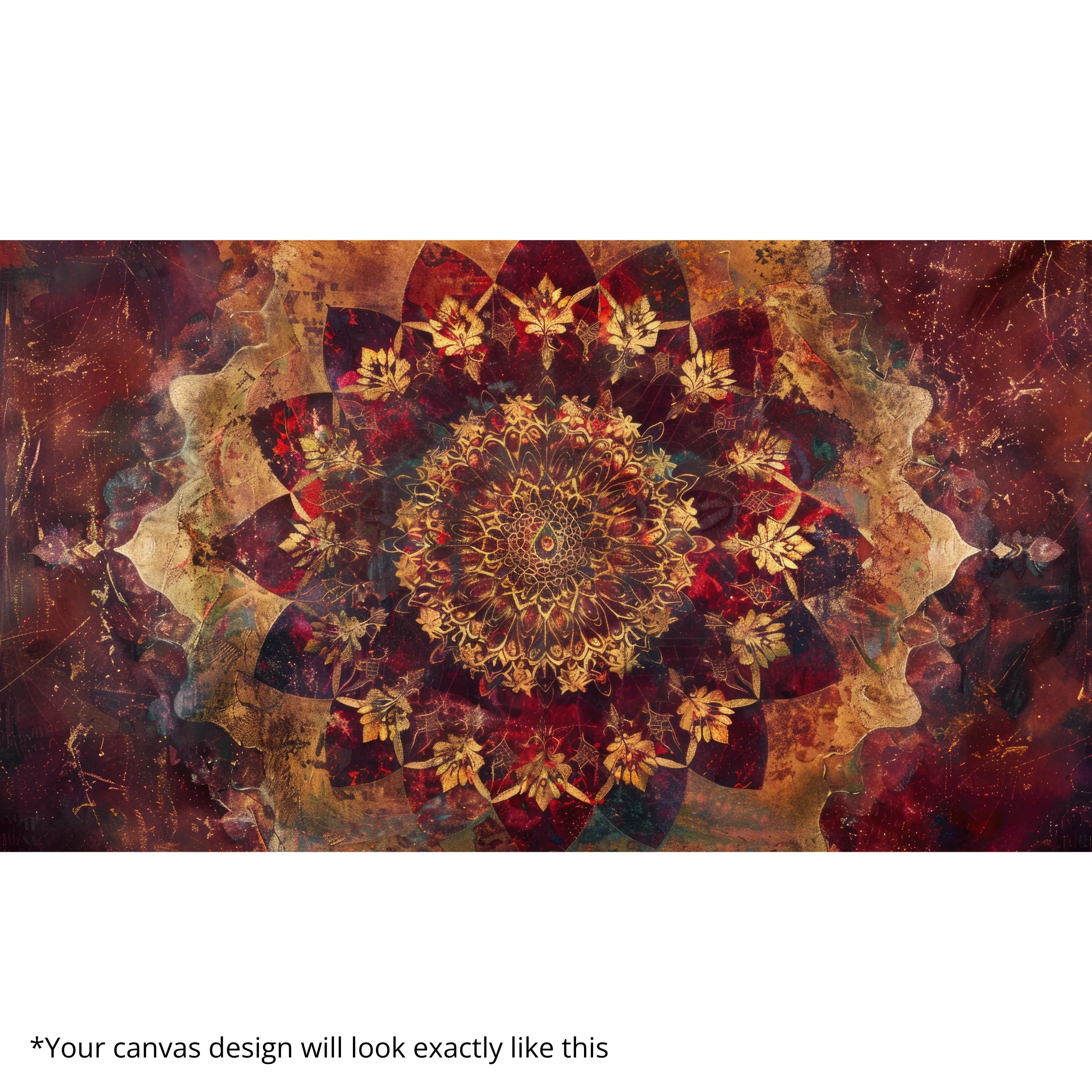 Canvas Print of Sacred Bloom – Spiritual Wall Art | Artfy - Image 5