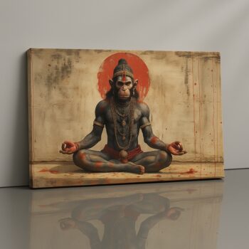 Primal Source Code Canvas Print with golden Shiva symbols and geometry.
